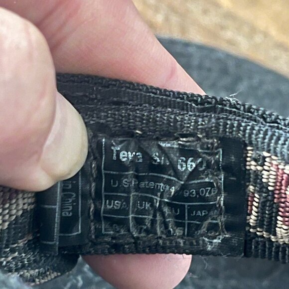 Teva Terradactyl Mens 8 Sandals Black Purple Tan‎ 6601  Walking Hook & Loop - Picture 8 of 8